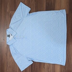 NWT  QED STYLE  Golf Sky Wendover Polo Men's XL Color Sky